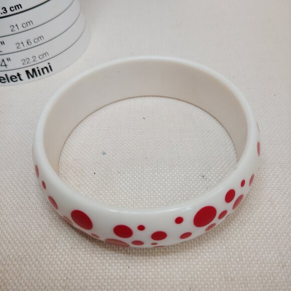 Vintage Avon Polka Dot Bangle – Red/White - Picture 2 of 6